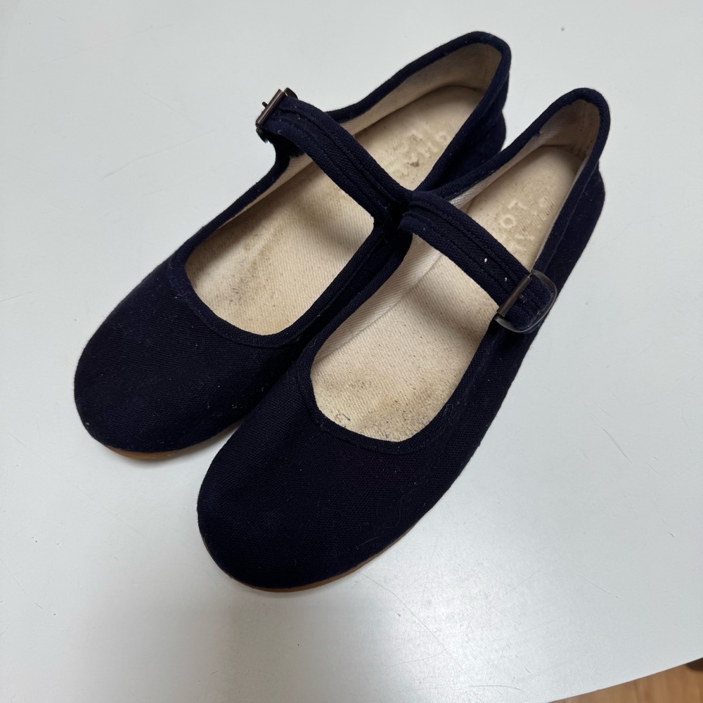 Small Lot Co Navy Classic Mary Jane Shoes